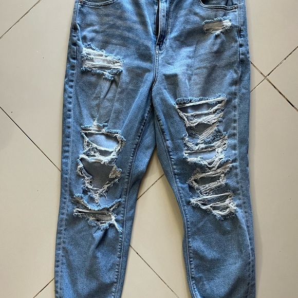 American Eagle Outfitters Denim - American Eagle Distressed Light Blue Women's Ripped Jeans